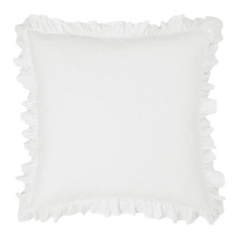 Vintage Ruffle Linen-Blend European Pillowcase
